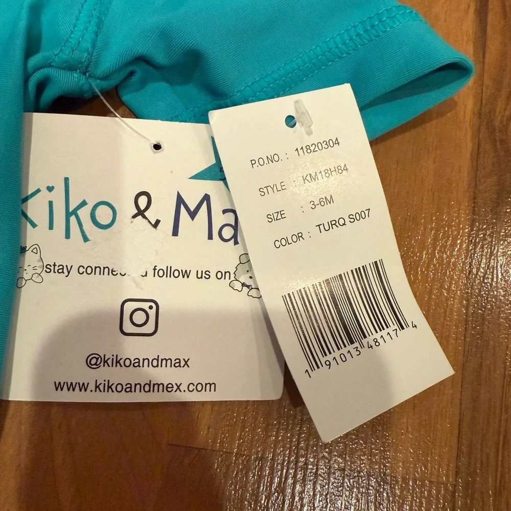 Kiko & Max‎ swim trunk and rash guard tee shirt set pirate UPF bathing suit